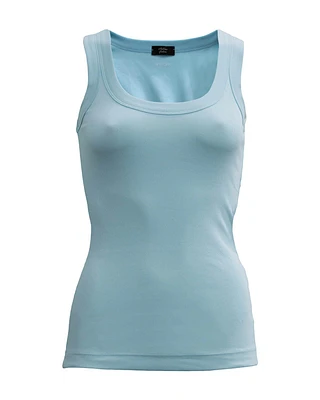 Ribbed Tank Powder Blue
