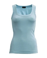 Ribbed Tank Powder Blue