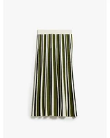 Max Mara Editta Pleated Stripe Knit Skirt