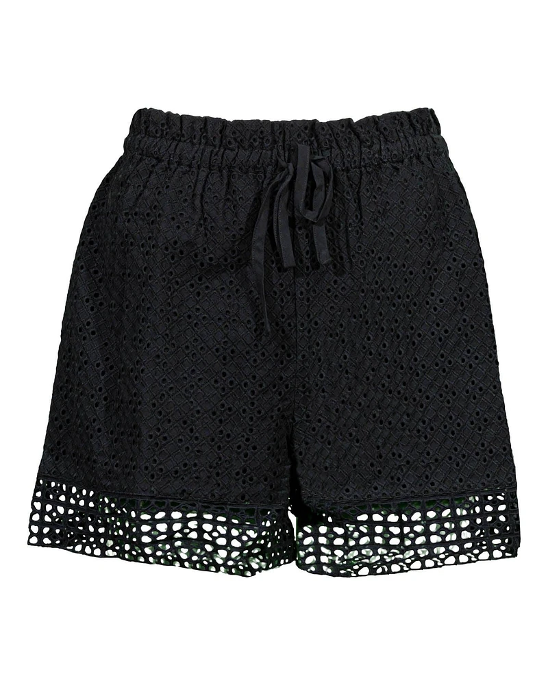 Ember Eyelet Mix Shorts
