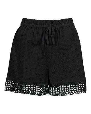 Ember Eyelet Mix Shorts
