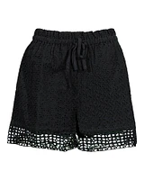 Ember Eyelet Mix Shorts