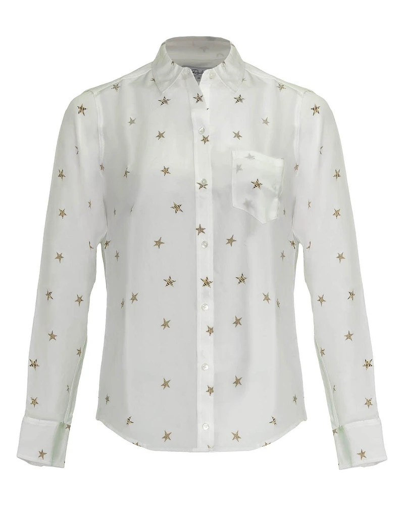 Kate Animal Start Button Down Blouse