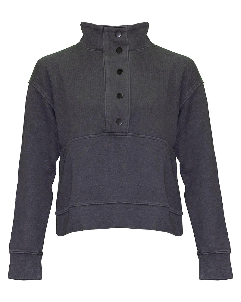 Simon Button Neck Sweatshirt