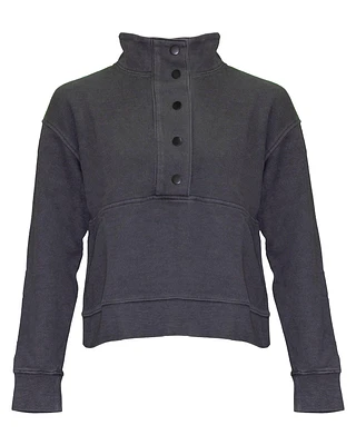 Simon Button Neck Sweatshirt