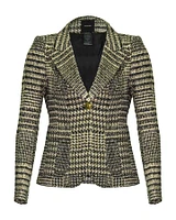 Patch Pocket Duchess Metallic Glencheck