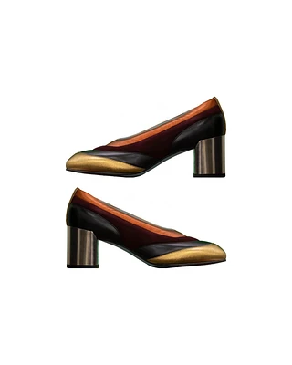 Michi Block Heel Pump