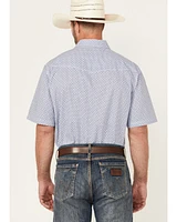 Wrangler 20X Men's Geo Print Short Sleeve Snap Stretch Western Shirt