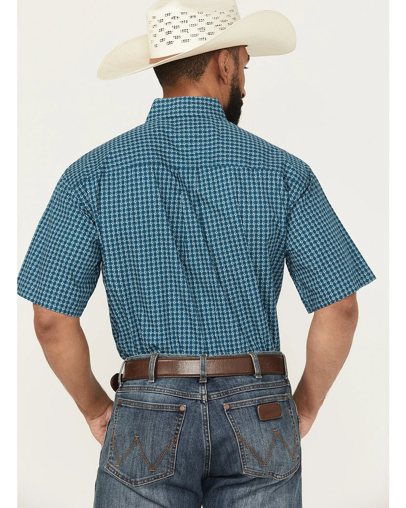 Cinch Men's Geo Print Short Sleeve Button-Down Western Shirt
