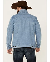 Cody James Men's Coasting Light Wash Button-Front Unlined Denim Jacket