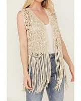 Wonderwest Women's Foiled Suede Vest