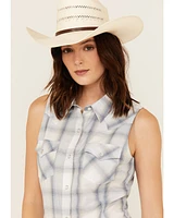 Wrangler Retro Women's Boot Barn Exclusive Plaid Print Sleeveless Snap Western Shirt