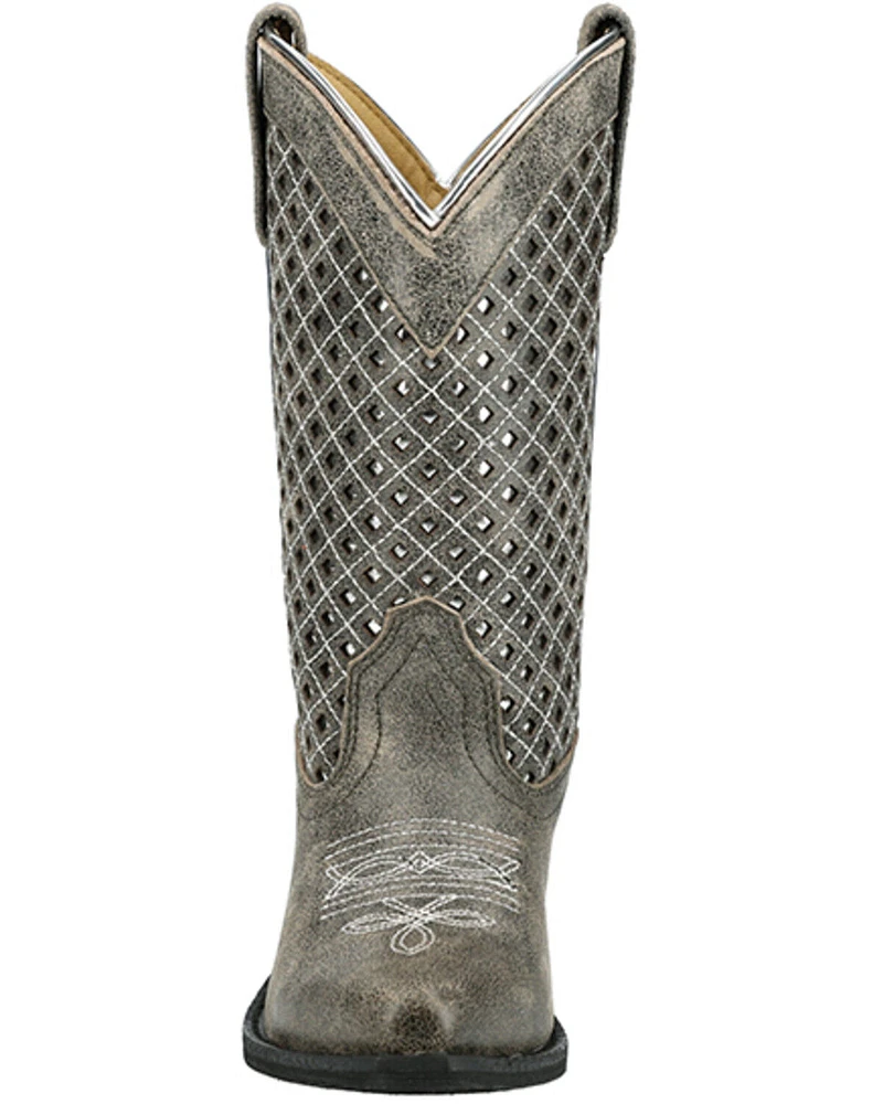 Smoky Mountain Little Girls' Magnolia Western Boots - Snip Toe