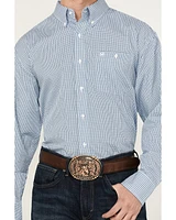 Wrangler Men's Classics Plaid Print Long Sleeve Button-Down Western Shirt