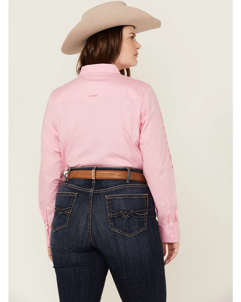 Ariat Women's Team Kirby Long Sleeve Button-Down Stretch Western Shirt - Plus