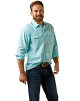 Ariat Men's Ace Retro Fit Solid Long Sleeve Snap Western Shirt