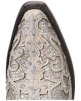 Corral Women's White Glitter Inlay Western Boots