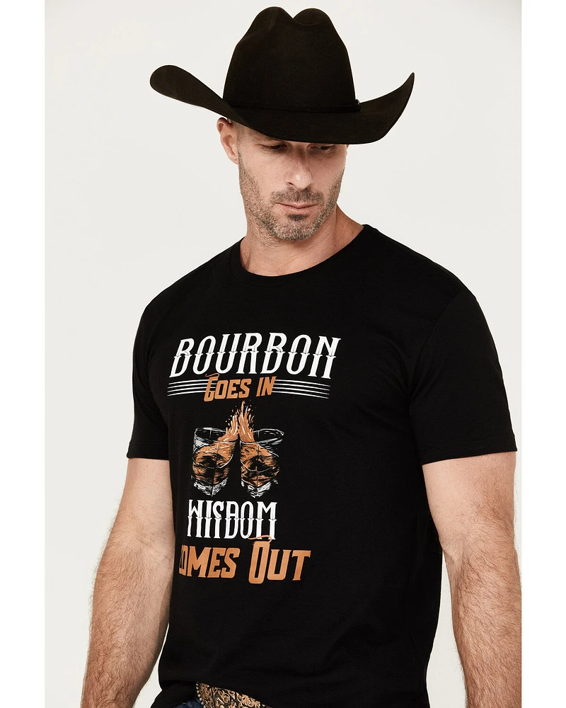 Cody James Men's Bourbon Wisdom Short Sleeve Graphic T-Shirt