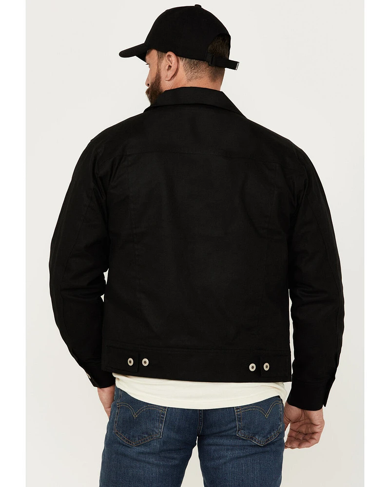 Resistol Men's Blackwater Solid Waxed Canvas Button-Down Jacket