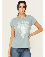 Shyanne Women's Wild At Heart Short Sleeve Graphic Tee