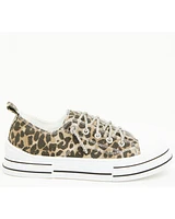 Very G Women's Aman Leopard Casual Sneakers