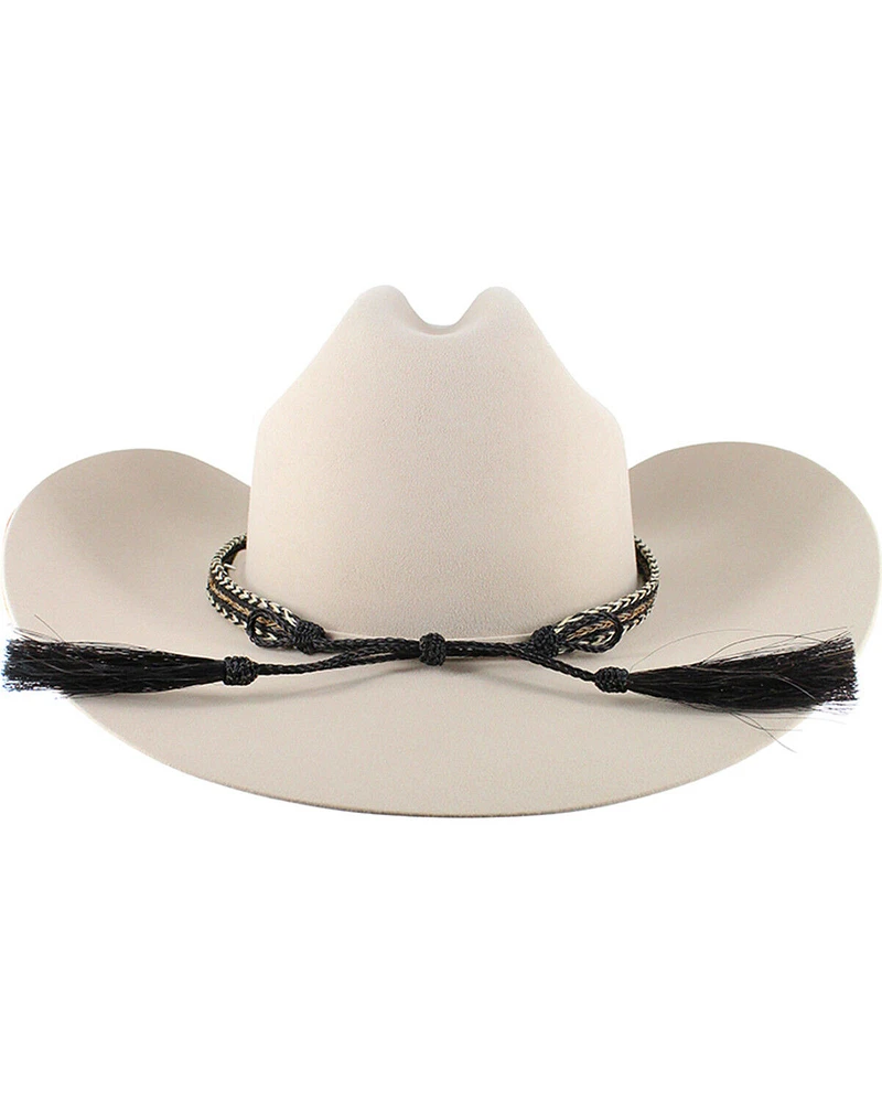 Colorado Horsehair Double Tassel Braided Hat Band