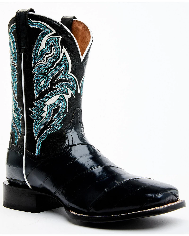 Dan Post Men's Eel Exotic Western Boots - Broad Square Toe