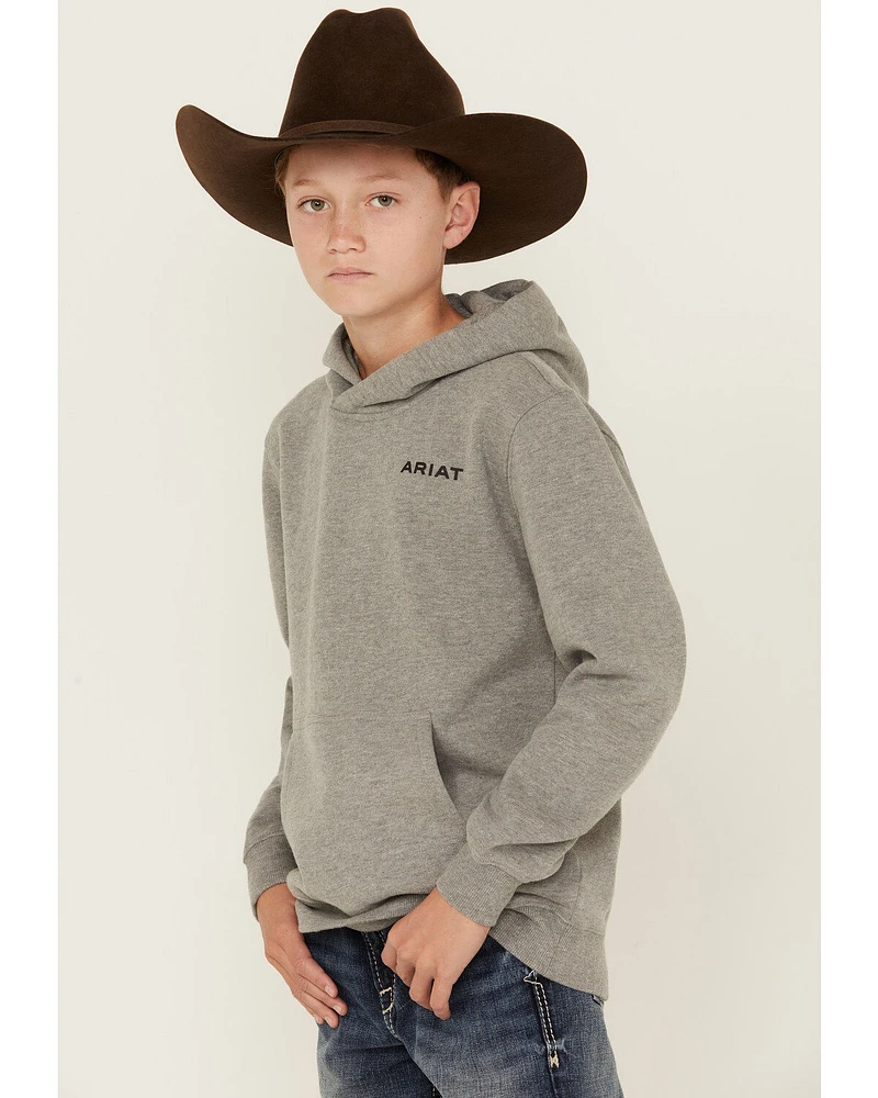 Ariat Boys' Logo Graphic Hooded Sweatshirt