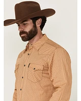 Cinch Men's Geo Striped Print Long Sleeve Snap Western Shirt
