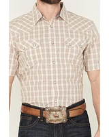Cody James Men's Rangewear Plaid Print Short Sleeve Snap Western Shirt
