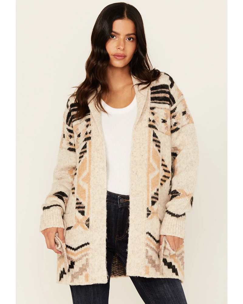 Idyllwind Women's Nora Southwestern Print Belted Sweater