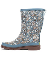 Western Chief Women's Bandana Print Mid Rain Boots - Round Toe