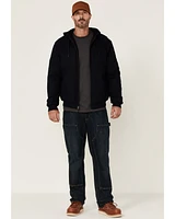 Hawx Men's Navy Pro Insulated Hooded Zip-Front Bomber Work Jacket