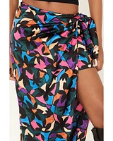 Show Me Your Mumu Women's Wrap Up Mosaic Print Skirt