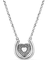 Montana Silversmiths Women's The Love Inside Luck Horseshoe Necklace