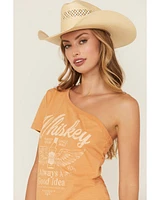 Youth Revolt Women's Whiskery One Shoulder Tee