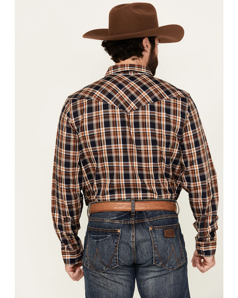 Cody James Men's Winfield Plaid Print Long Sleeve Snap Western Shirt