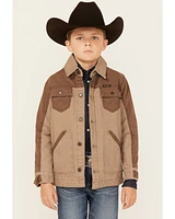Wrangler Boys' Button-Down Long Jacket