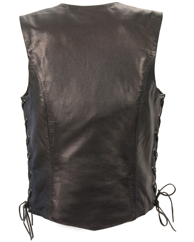 Milwaukee Leather Women's Lightweight Side Lace Concealed Carry Vest - 5X