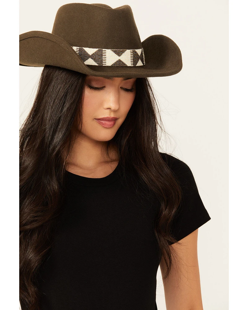 Nikki Beach Women's Moss Kaia Beaded Fedora
