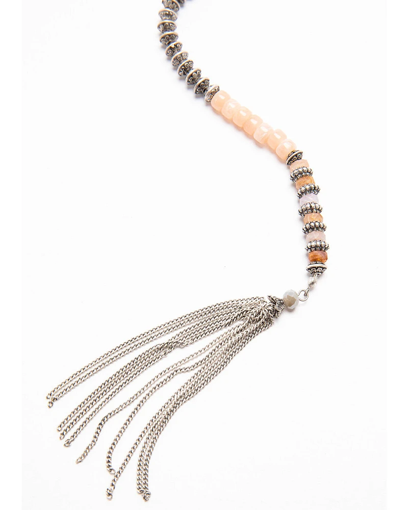 Shyanne Women's Moonlit Feather Beaded Wrap Jewelry Set - 2 Piece