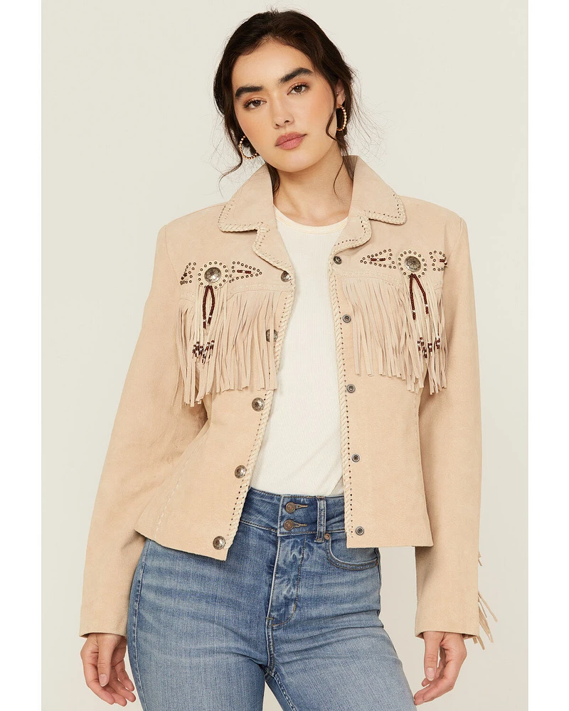 Scully Women's Fringe and Beaded Jacket