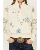 Shyanne Women's 1/2 Zip Southwestern Print Pullover Fleece