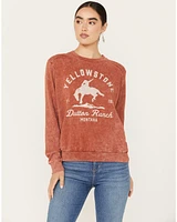Paramount Network's Yellowstone Women's Bucking Horse Crew Neck Sweatshirt