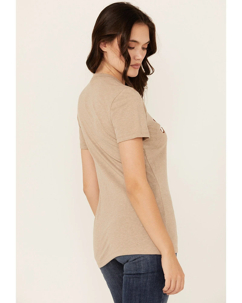 Ariat Women's Boot Barn Exclusive Cow Print Logo Short Sleeve Graphic Tee