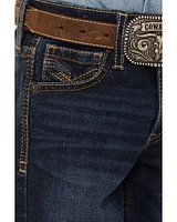 Cody James Boys' Morgan Medium Wash Mid Rise Stretch Relaxed Bootcut Jeans