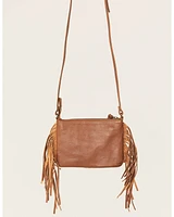 Shyanne Women's Brown Hair-On Crossbody Bag