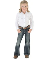 Wrangler Girls' Dark Wash Boot Cut Jeans