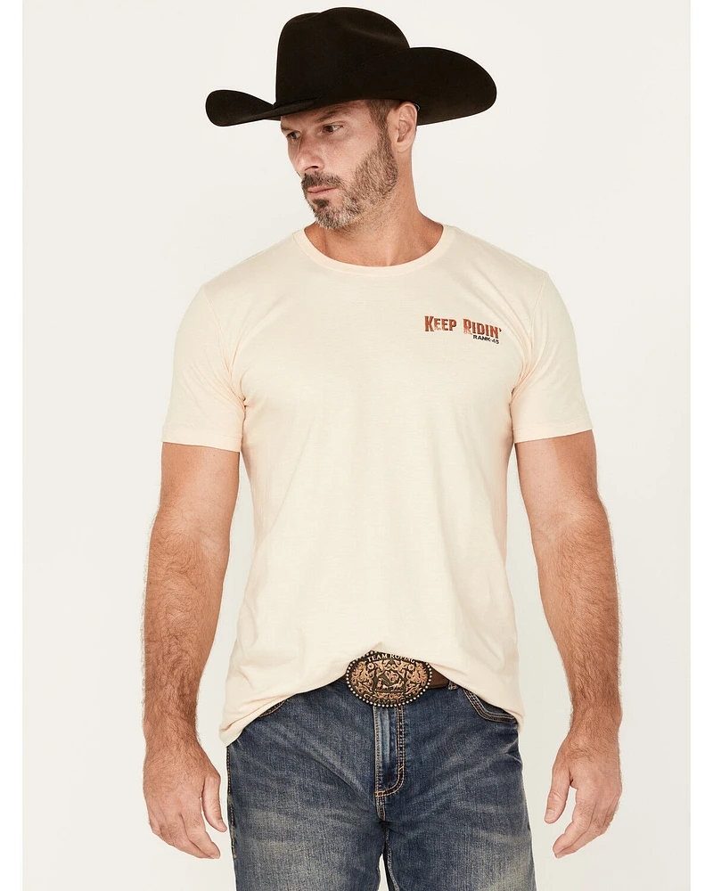 RANK 45® Men's Keep Ridin' Cowboy Short Sleeve Graphic T-Shirt