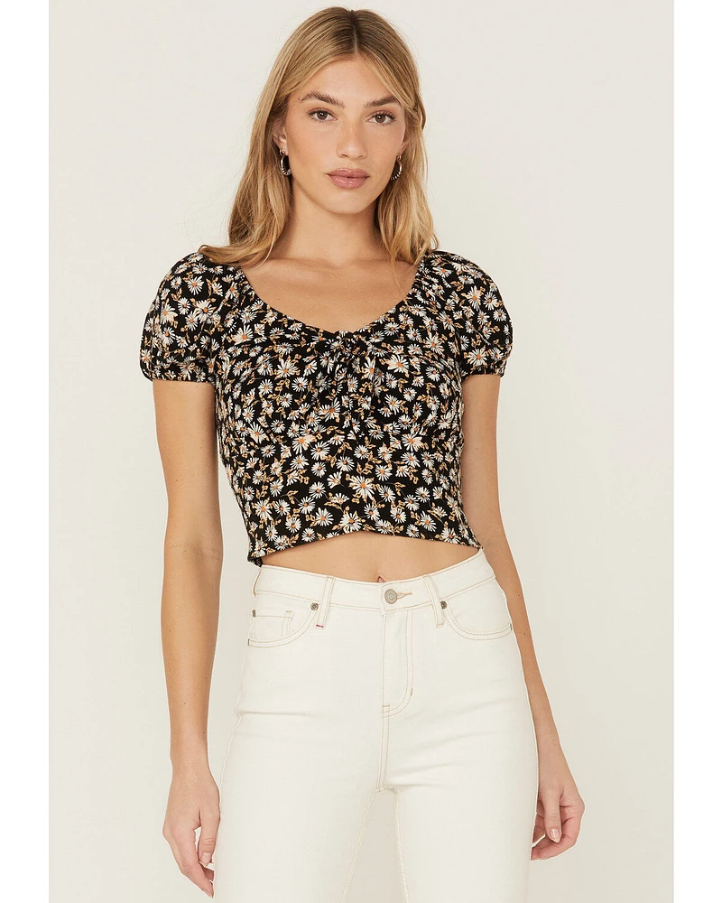 Idyllwind Women's Bay Cove Crop Peasant Top